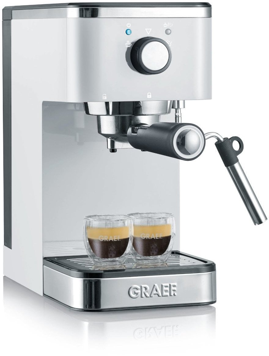 Graef ES 401, Espresso machine, 1.25 L, Ground coffee, 1400 W, Grey