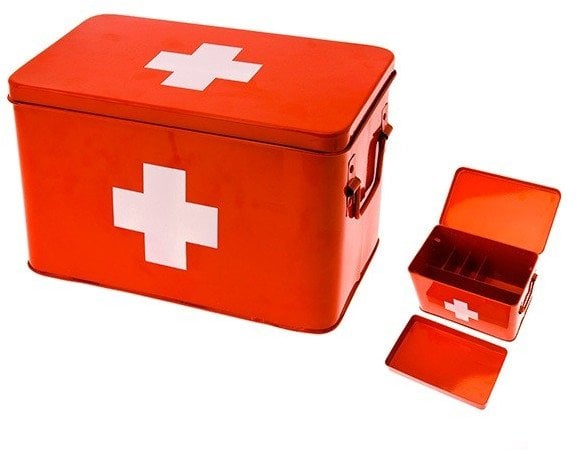 Metalowa apteczka present time, 31,5 x 19 x 21 cm