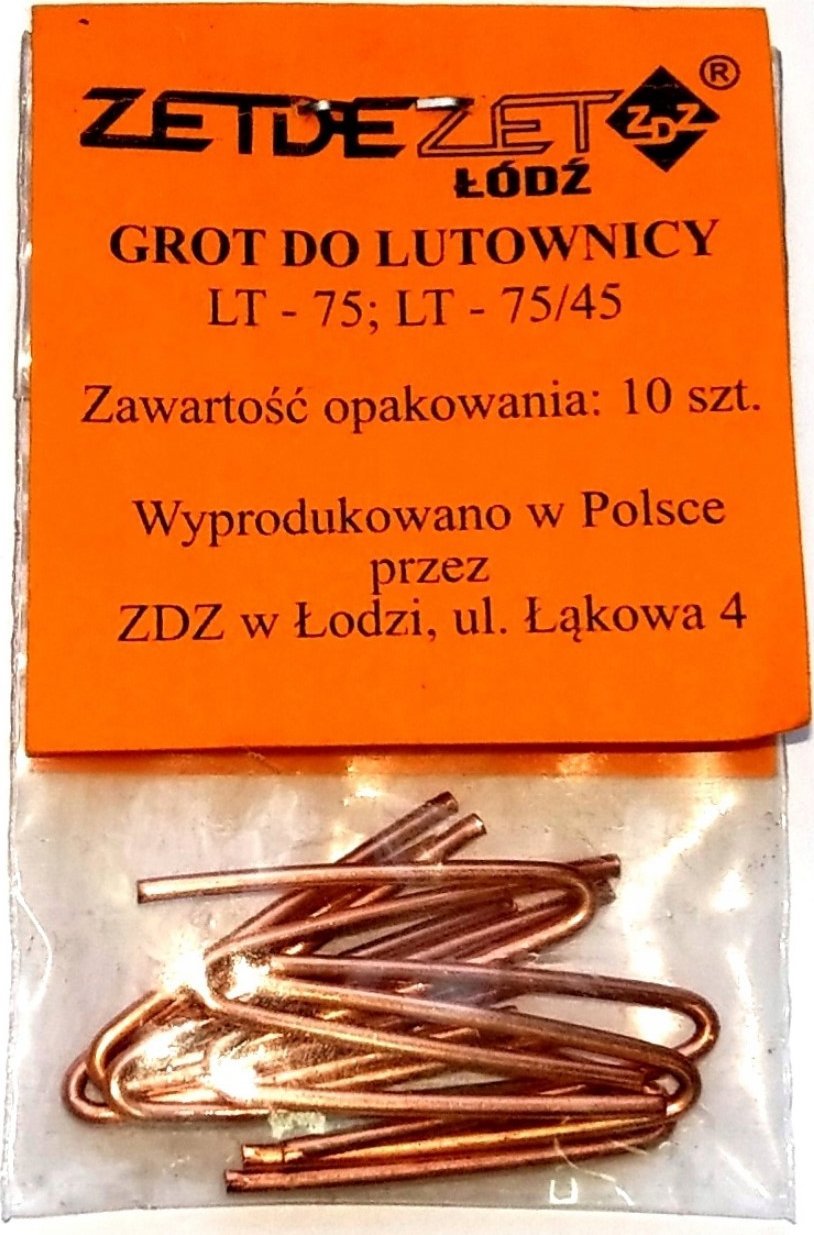 ZDZ Łódź Grot do lutownicy transformatorowej ZDZ LT- 45-75W 10szt