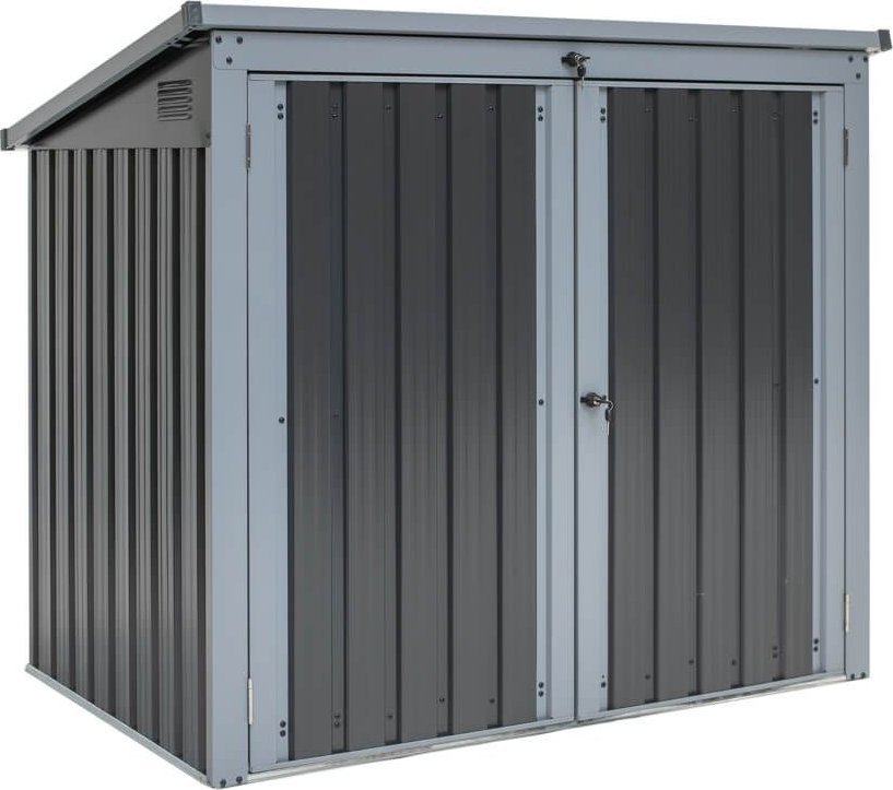 Westmann Westmann Stalowa skrzynia na śmieci i skrzynka na sprzęt Antracyt 101x158x134cm