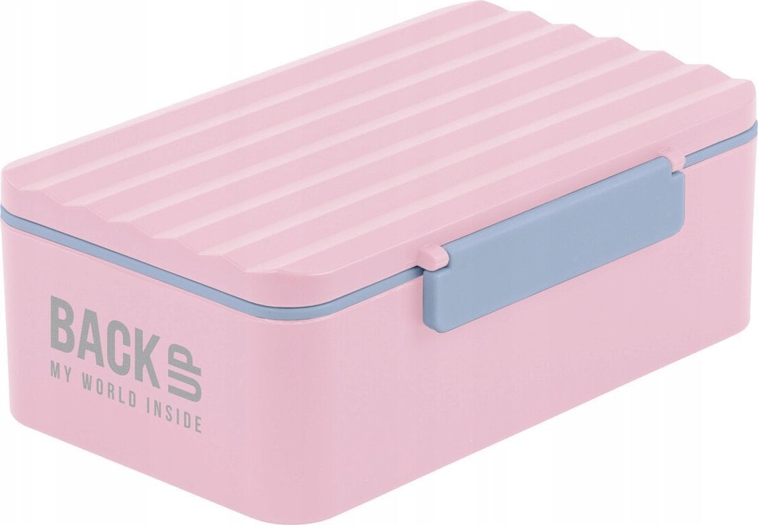 Piórnik Derform Śniadaniówka Backup 6 model C 36 róż/szary