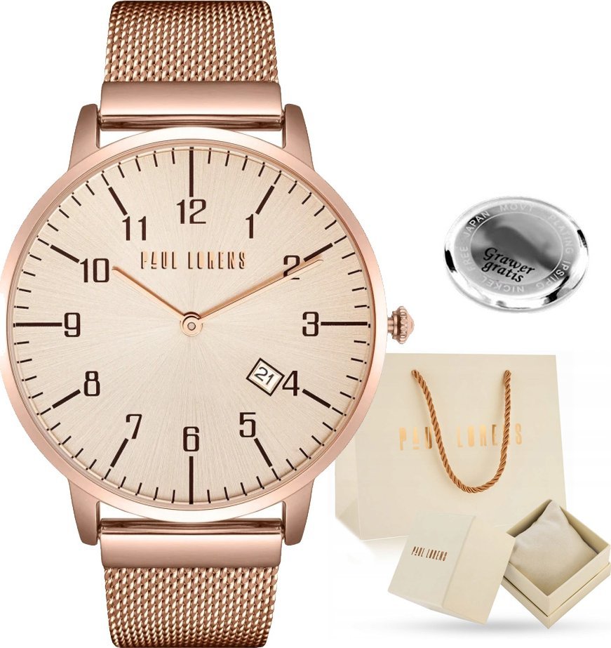 Zegarek damski Paul Lorens KADOMA-4D2 Z GRAWEREM