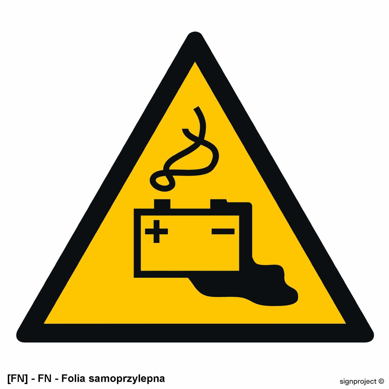 GD026 - Ostrzeżenie przed ładowaniem baterii 500x500