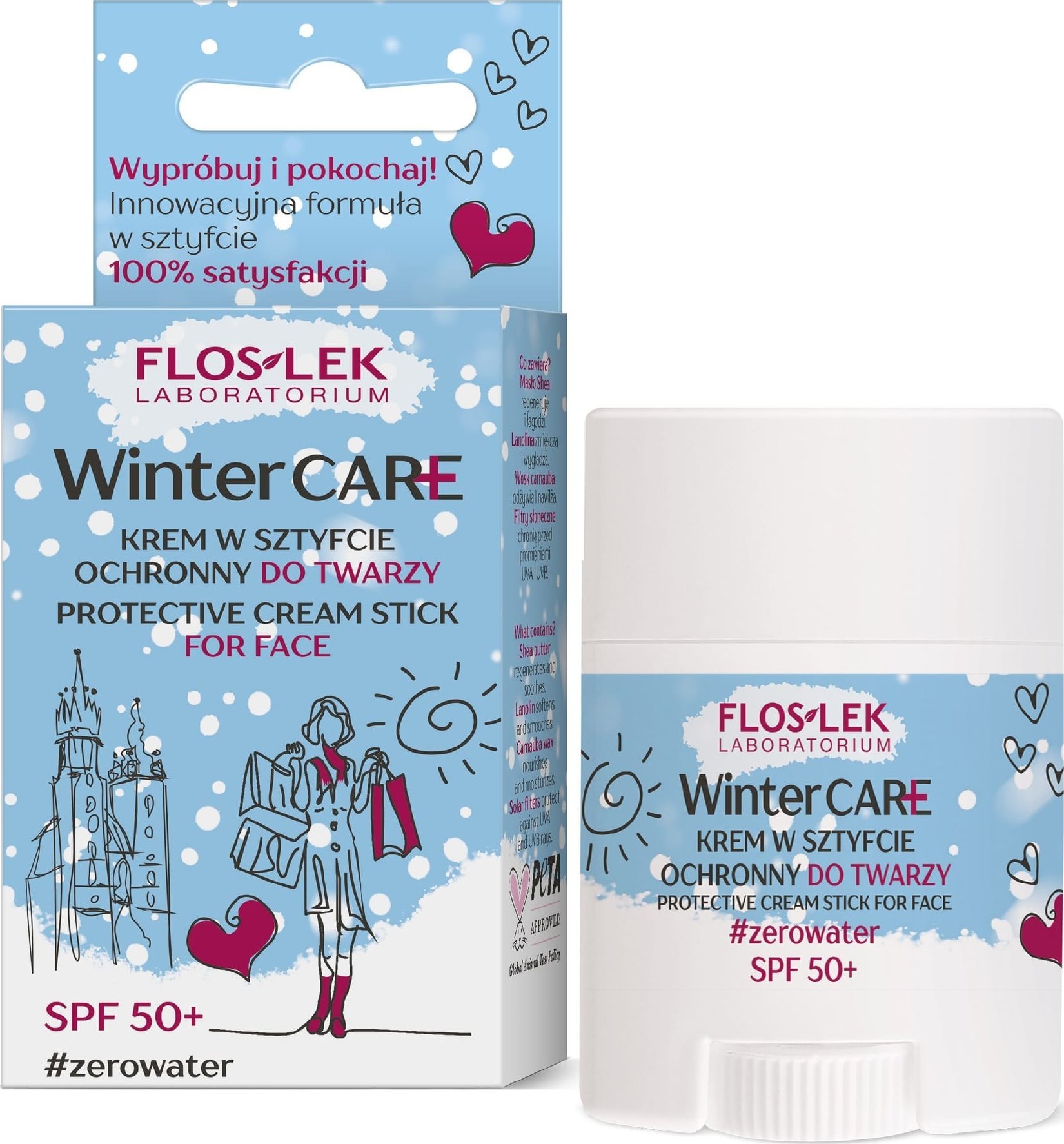 Floslek FLOSLEK Zima Krem ochronny w sztyfcie SPF 50+