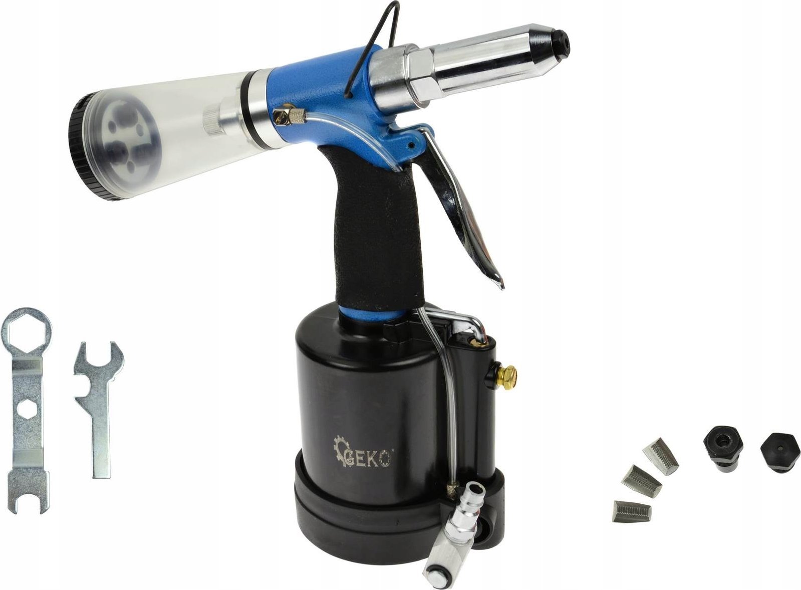 Geko Nitownica pneumatyczna z automatycznym zasysem nitów 2,4-6,4mm (10)