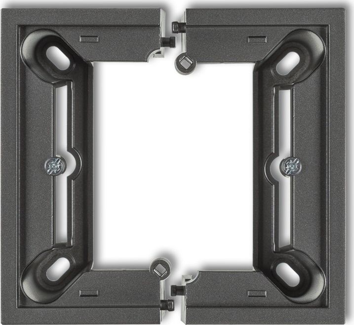 Karlik DECO Puszka natynkowa pojedyncza, składana DECO szary mat 27DPU-1