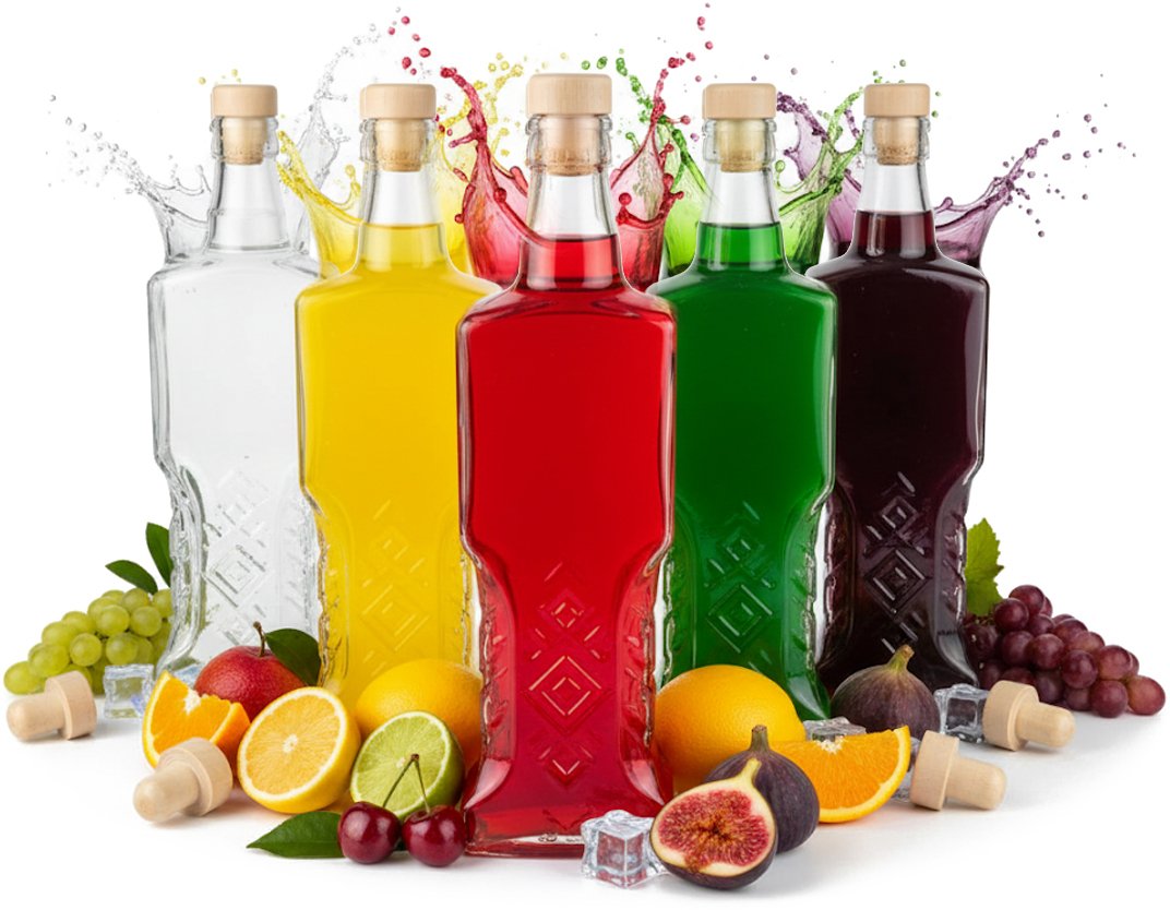 50X BUTELKI SZKLANE UKRAINKA 500ML + KOREK Na Nalewki Wino Sok 0,5l