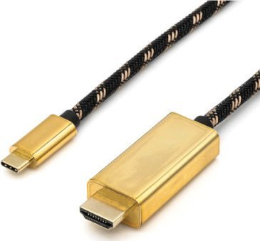 Roline Kabel adaptera ROLINE GOLD USB typu C - HDMI, M/M, 2 m