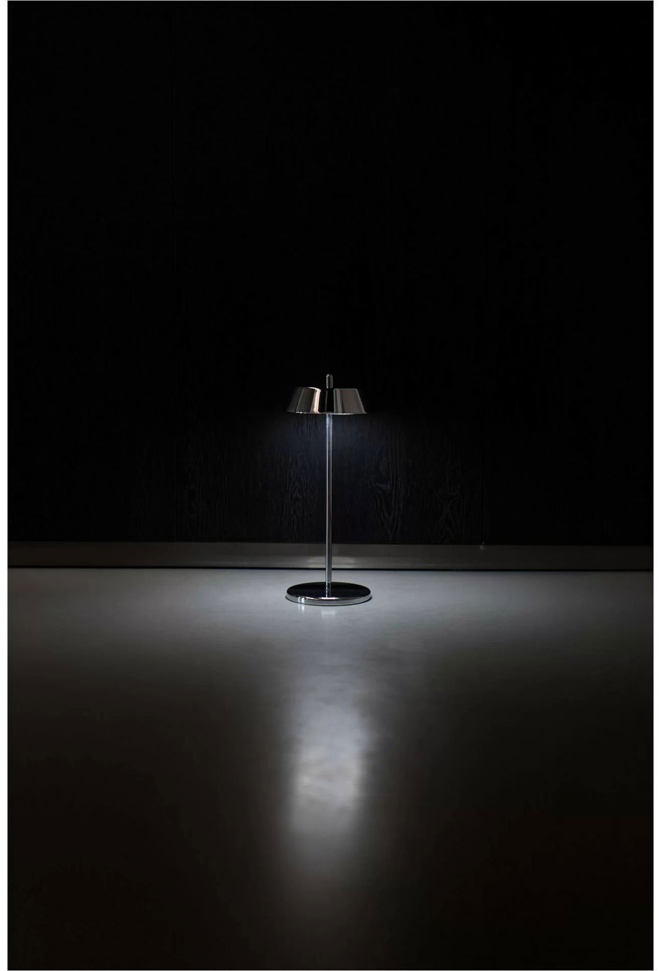 Lampka stołowa, srebrna, OXFORD