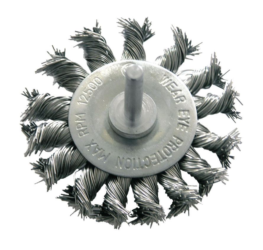 Pro-Line Szczotka tarczowa 75mm z drutu skręcanego z trzpieniem - 32447