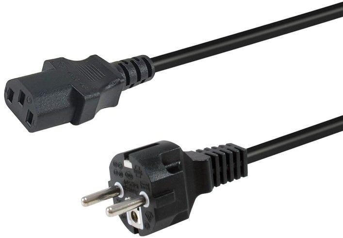 Equip Stromkabel CEE 7/7 ->C13 St/Bu schwarz 1.80m PVC