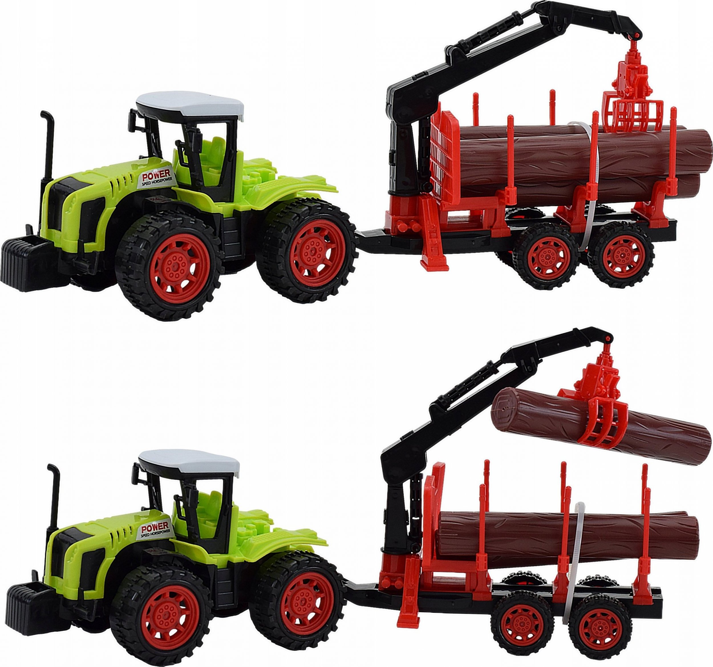 Skleplolki TRAKTOR CIĄGNIK Z NAPĘDEM PRZYCZEPA HDS ZABAWKA