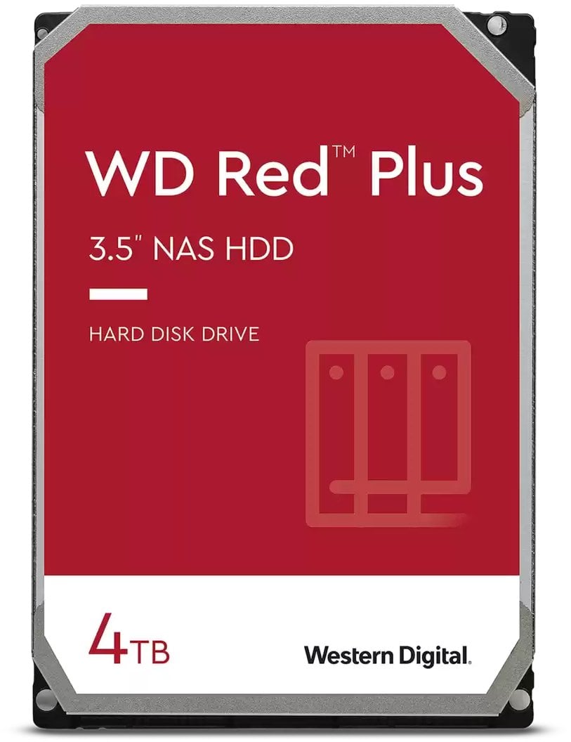 Western Digital Red Plus dysk twardy 4 TB 5400 RPM 256 MB 3.5" Serial ATA III