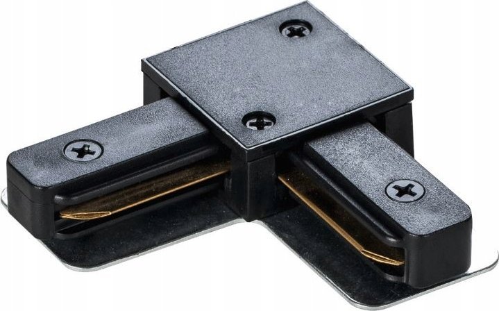 DPM Złączka typu "L" do szyny natynkowej, czarna, X-LINE