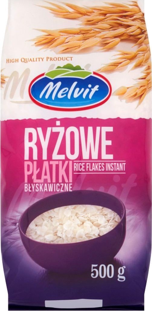 Melvit Melvit Ryżowe płatki błyskawiczne 500 g