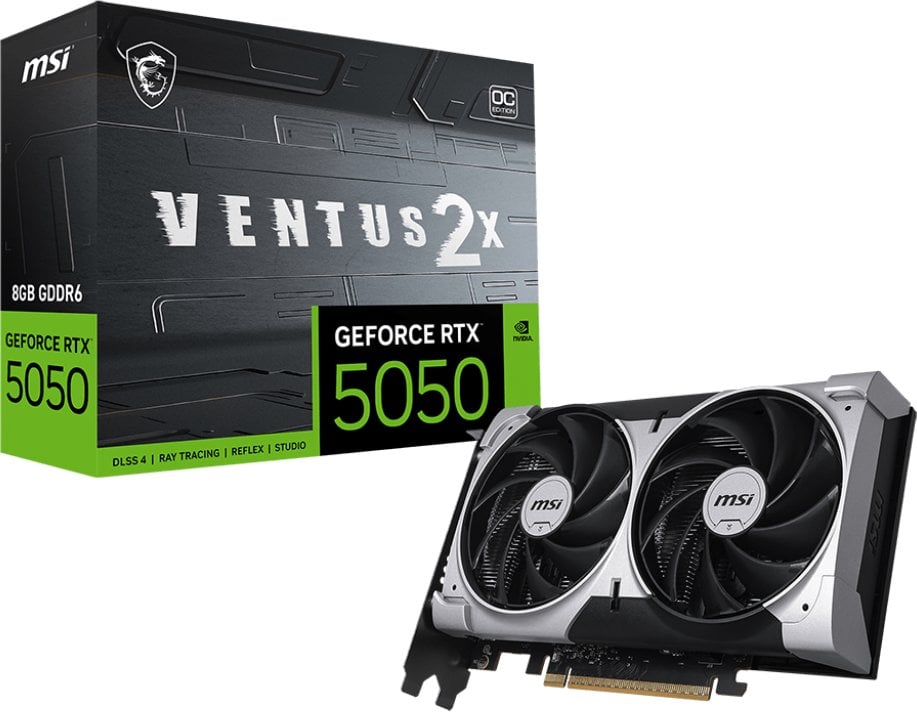 Karta graficzna MSI GeForce RTX 5050 Ventus 2X OC 8GB GDDR6 DLSS4
