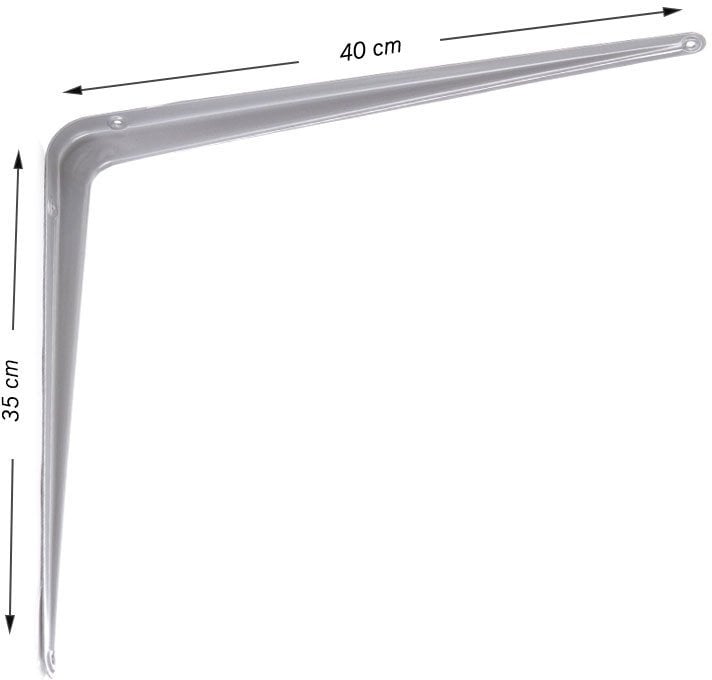 SHELF HOLDER 350X400 SB-01 MATT SILVER