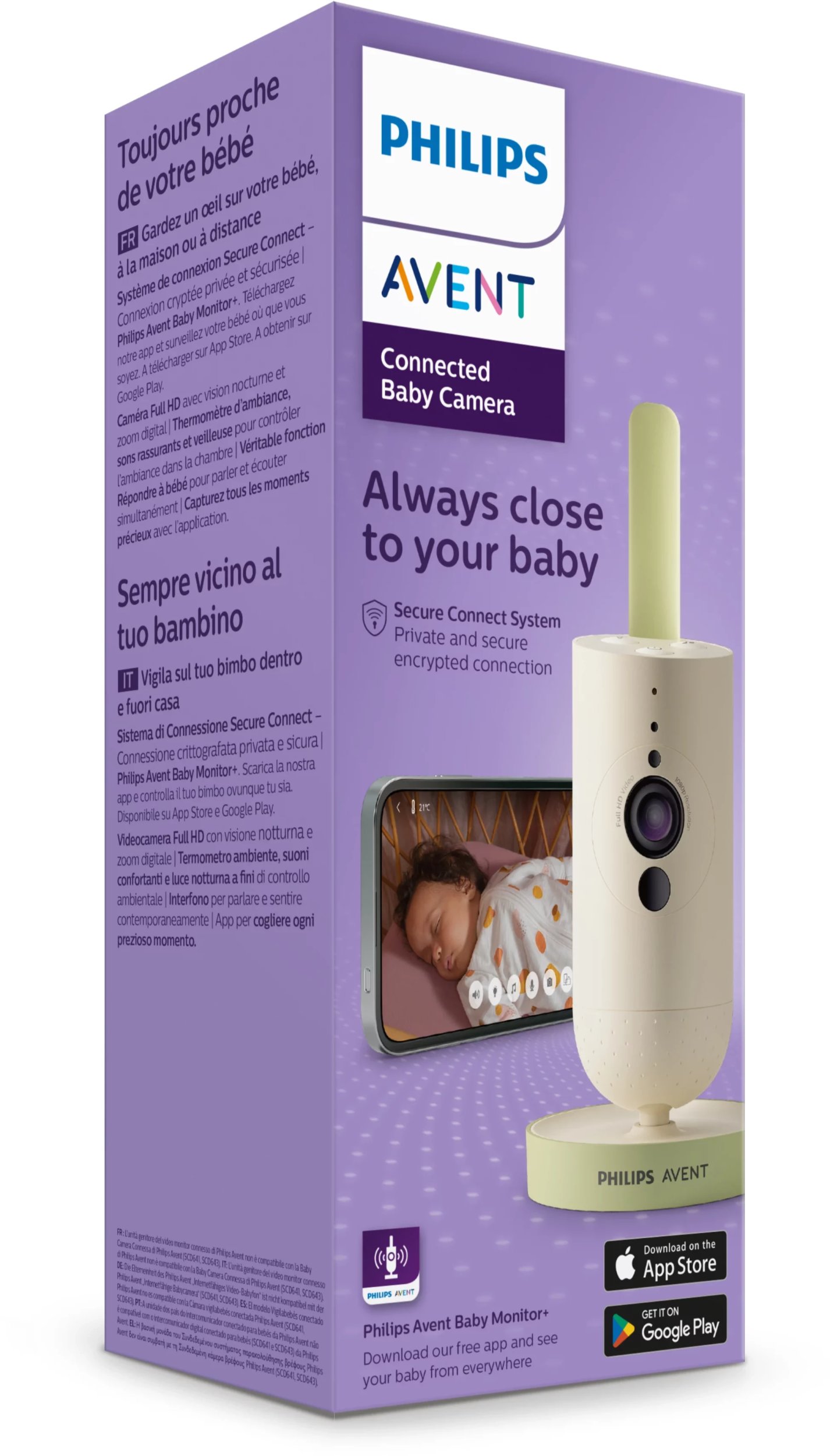 Philips Avent SCD643/26 Connected video baby monitor