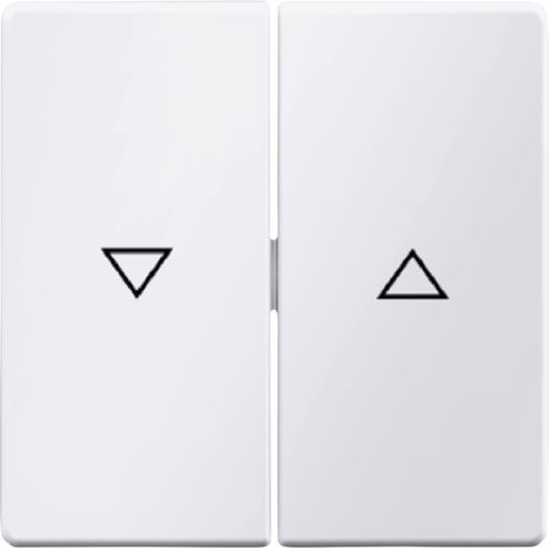 Berker Klawisz 2-krotny z nadrukiem symbolu strzałka Q.1 biały aksamit (16256089)