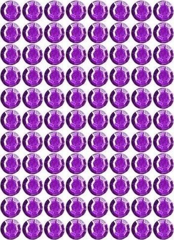 BREWIS Dżety samoprzylepne fioletowe 8mm 88szt