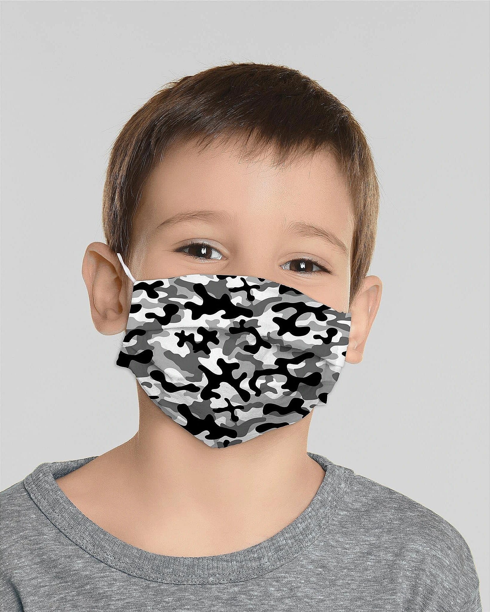 Mocco Military Child Cotton Face Mask Multiple Use 15x25 cm