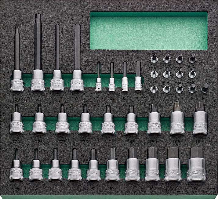 Moduł narzędziowy 2/3 Wkrętakowe końcówki wymienne klucza nasad. TCS 11 821/40 Stahlwille