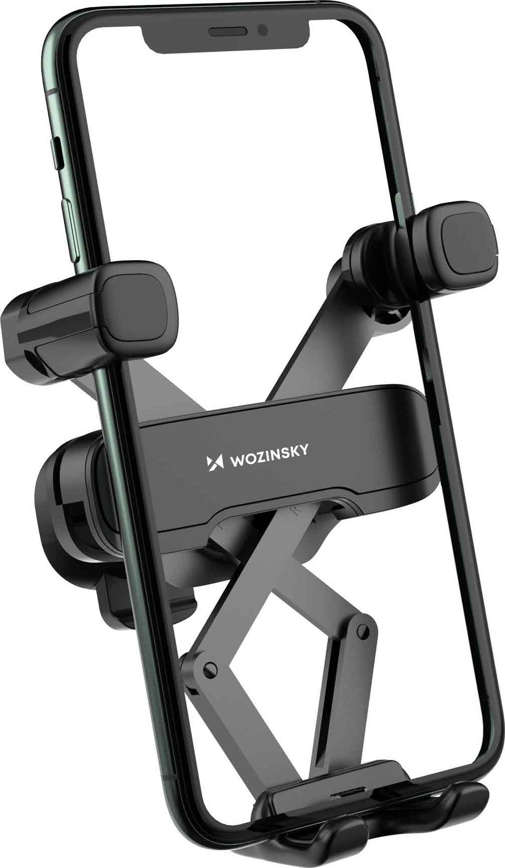 Wozinsky Wozinsky uchwyt grawitacyjny na telefon na kratkę w samochodzie czarny (WCHBK7)