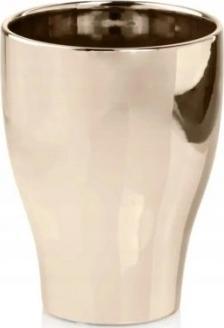 Polnix Doniczka ceramiczna okrągła na kwiaty złota 17 cm