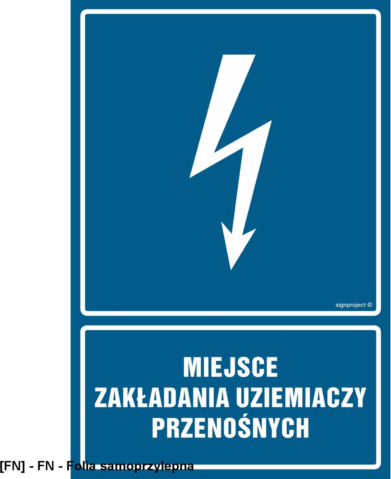 HG041 - Miejsce zakładania uziemiaczy przenośnych 150x225