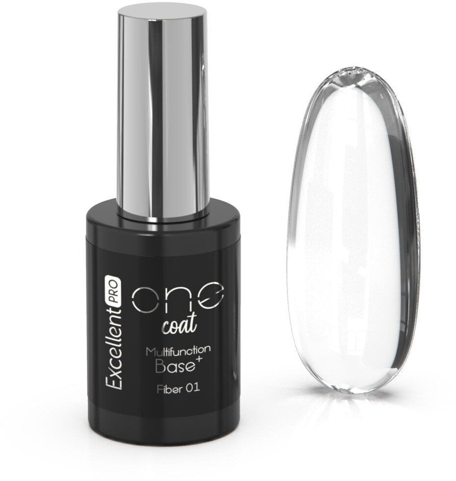 Excellent PRO One Coat Multifunction Fiber Base baza hybrydowa z włóknami Pink Fog 11g