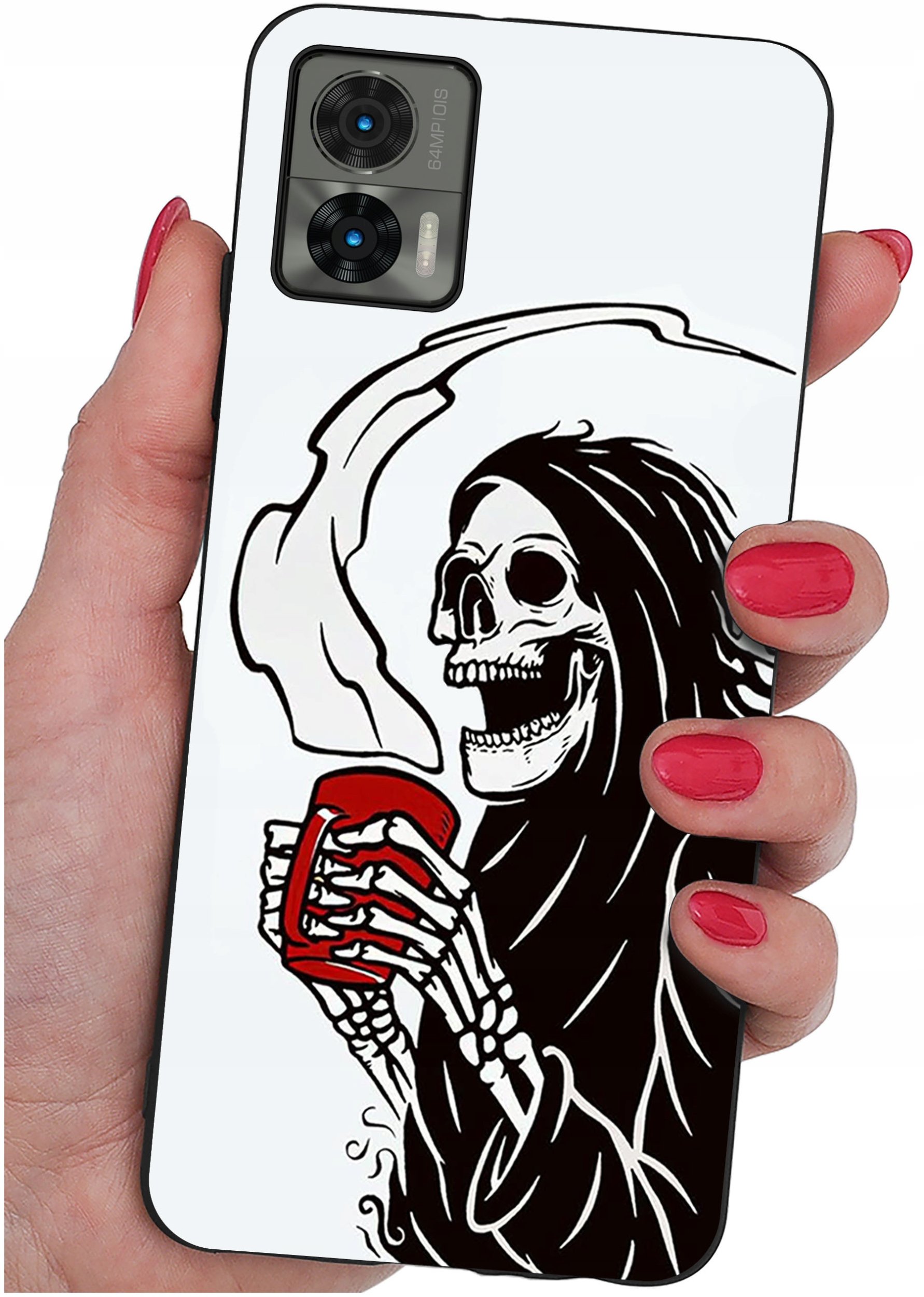 Etui do Motorola Moto Edge 30 Neo WZORY |SILIKONOWE MATT CASE + SZKŁO 9H