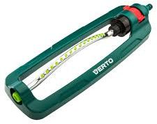 Verto Zraszacz oscylacyjny powierzchnia zraszania do 378m2 16 dyszy zraszających igła do udrażniania dysz (15G771)