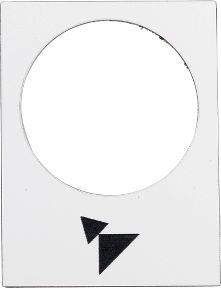 Schneider Electric Tabliczka opisowa biała prostokątna 30x40mm (ZB2BY4915)