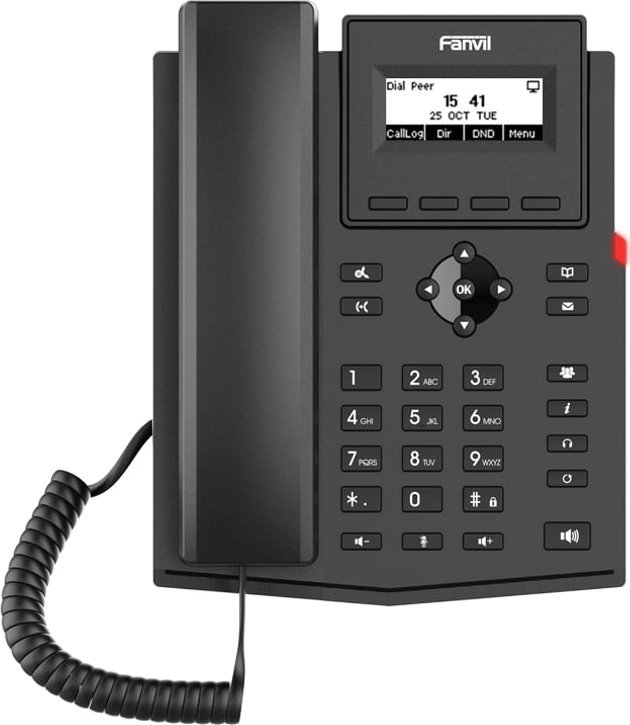 Telefon Fanvil Fanvil X301W telefon VoIP Czarny 2 linii LCD Wi-Fi