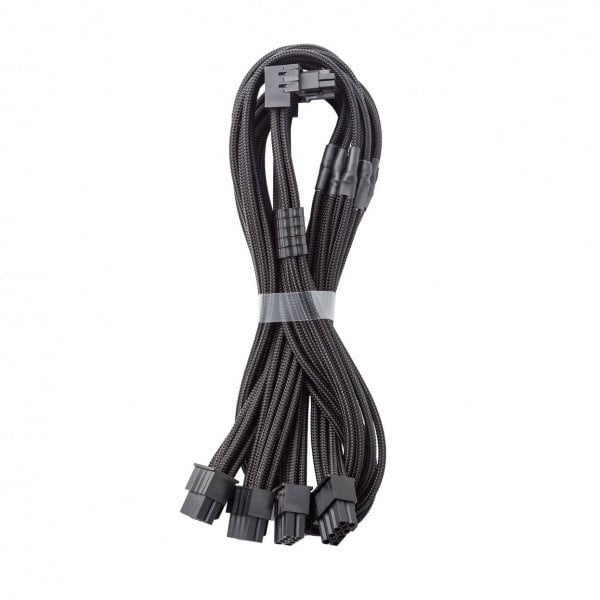 CableMod C-Series Pro Anschlusskabel - Variante B, 90°, 16-Pin zu 4x 8-Pin PCIe, schwarz