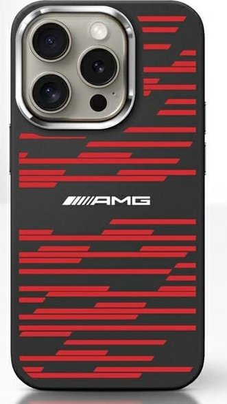 Mercedes AMG AMHMP16S24SSRRK iPhone 16 6.1" czarny/black hardcase Silicone Graphics MagSafe
