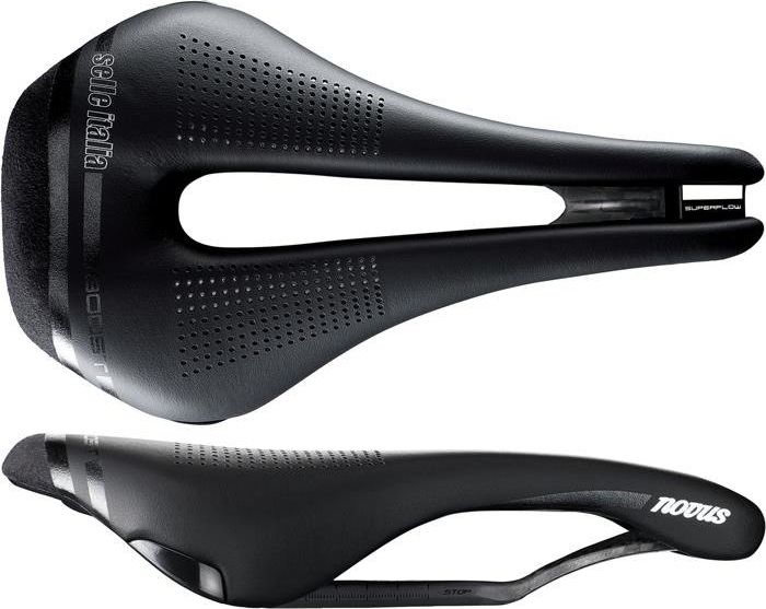 Selle Italia Siodło SELLE ITALIA NOVUS BOOST KIT CARBONIO SUPERFLOW S (id match - S3) carbon/keramic 7x9, fibra-tek, czarne (NEW)
