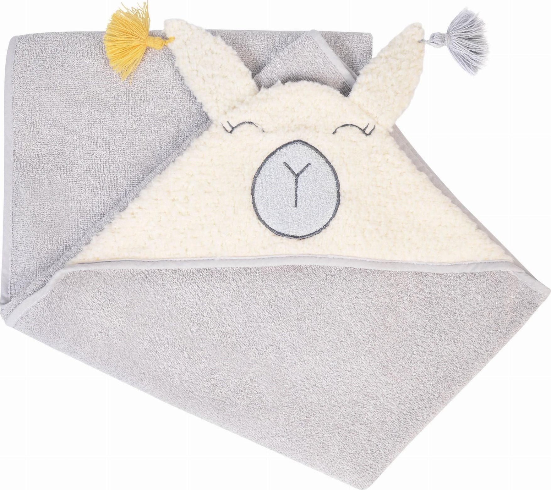 UVIE Okrycie kąpielowe Lama 120x100 cm szara