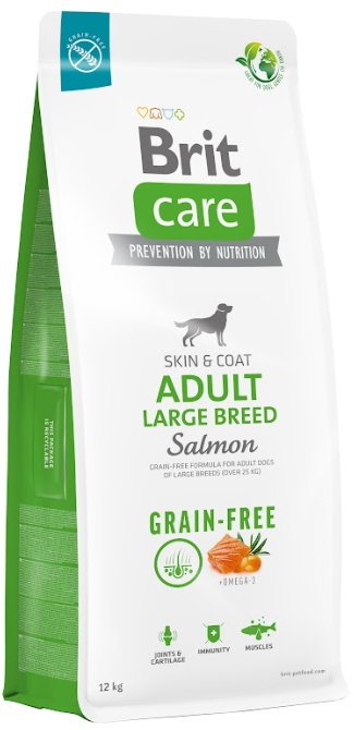 BRIT CARE Dog Grain-free Adult Large Breed Salmon 2x12kg