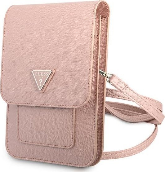 Guess Guess Torebka GUWBSATMPI różowy/pink Saffiano Triangle