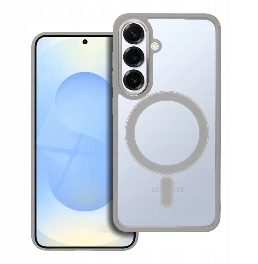 Futerał COLOR EDGE MAG COVER kompatybilny z MagSafe do SAMSUNG S25 tytanowy szary