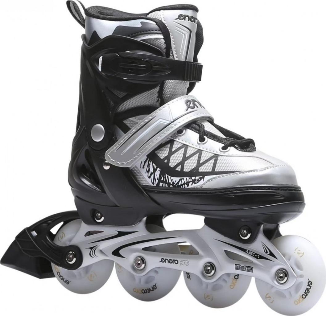 Rolki Enero Led z wymienną płozą regulowane szare r. 38-41