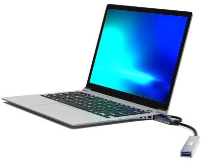 HUB USB Port Designs huby i koncentratory USB Type-C 5000 Mbit/s srebrny