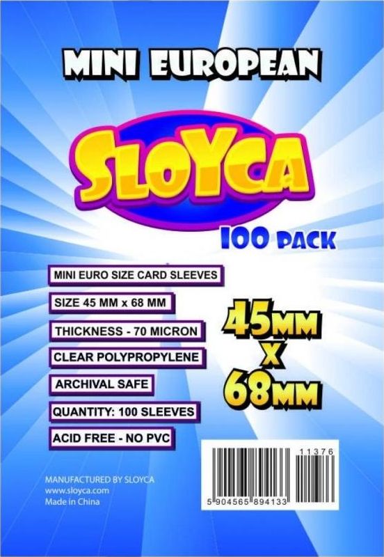 Sloyca Koszulki Mini European 45x68mm (100szt) SLOYCA
