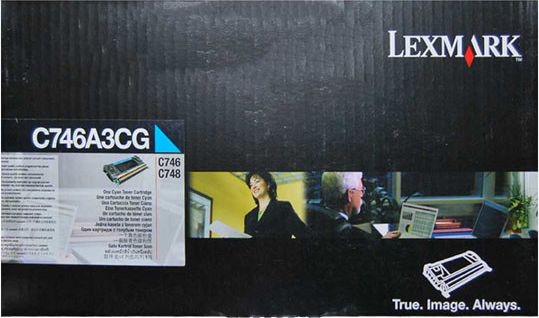 Toner Lexmark C746A3CG Cyan Oryginał (C746A3CG)