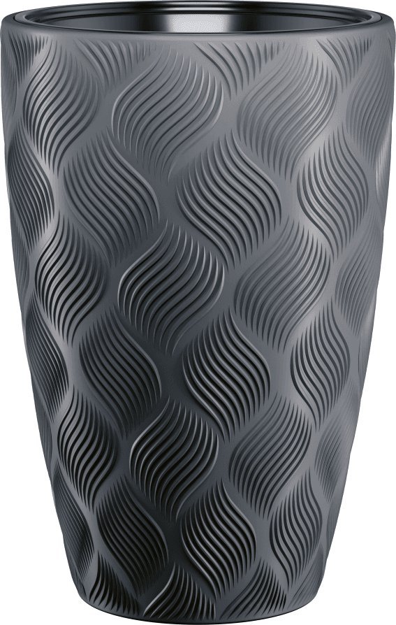 Form-Plastic Doniczka okrągła Flow Slim 40 Donica + wkład