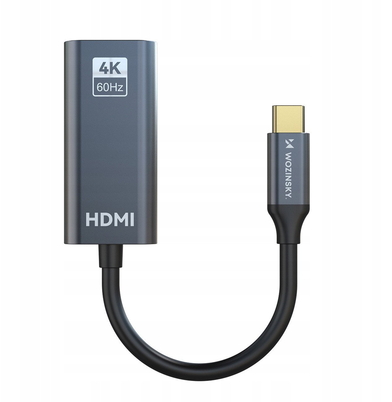 Adapter Wozinsky WACH-01 USB-C - HDMI 4K 60Hz - czarny