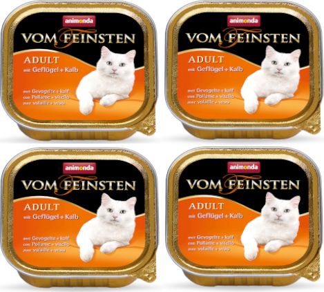 Animonda Vom Feinsten Adult Cat smak: z drobiem i cielęciną 32x100g