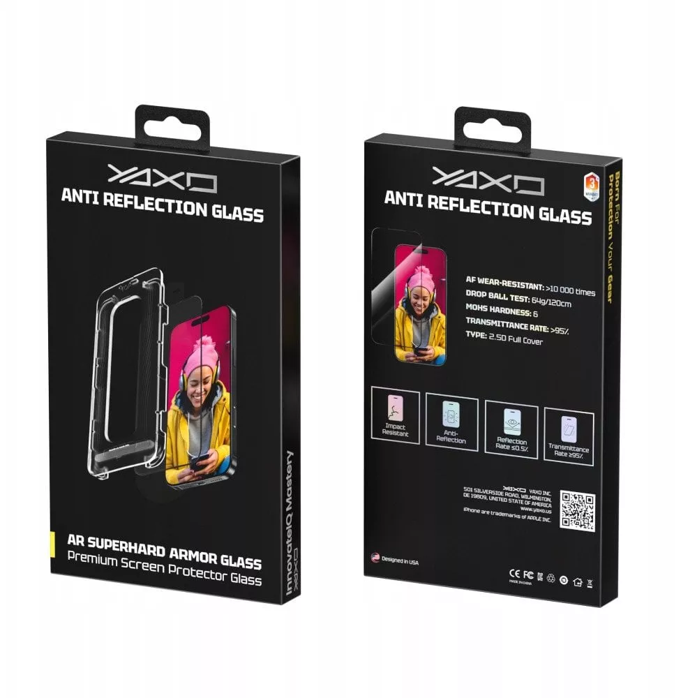 YAXO Szkło ochronne na ekran AR Superhard Armor Glass iPhone 17