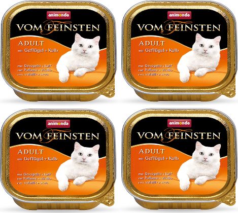 Animonda Vom Feinsten Adult Cat smak: z drobiem i cielęciną 6 x 100g